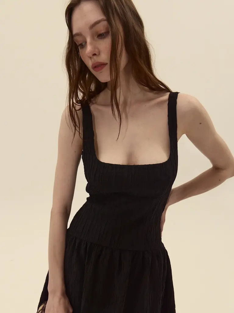 Deluc Low Back Crinkle Midi