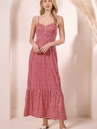Angel Eyes Red Dottie Dress