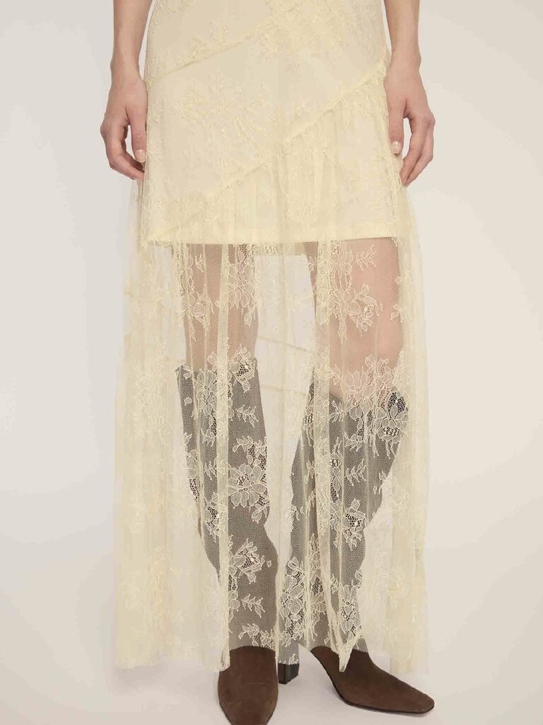 Deluc Ivory Lace Slip Dress