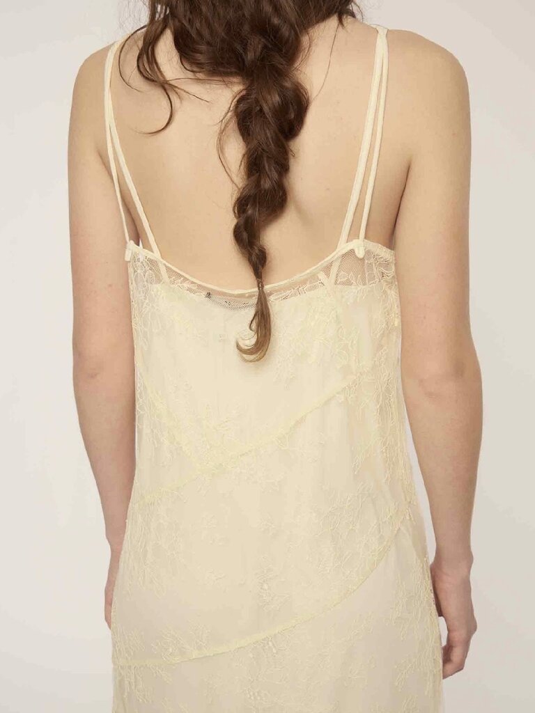 Deluc Ivory Lace Slip Dress
