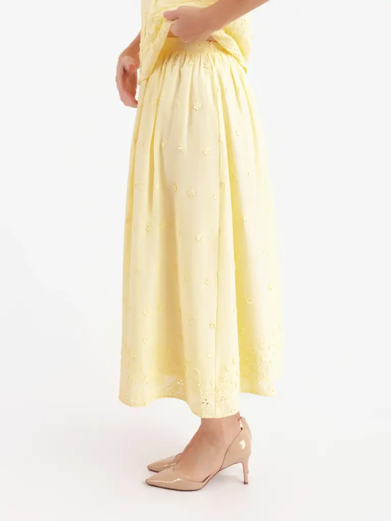 Sadie & Sage Yellow Floral Skirt
