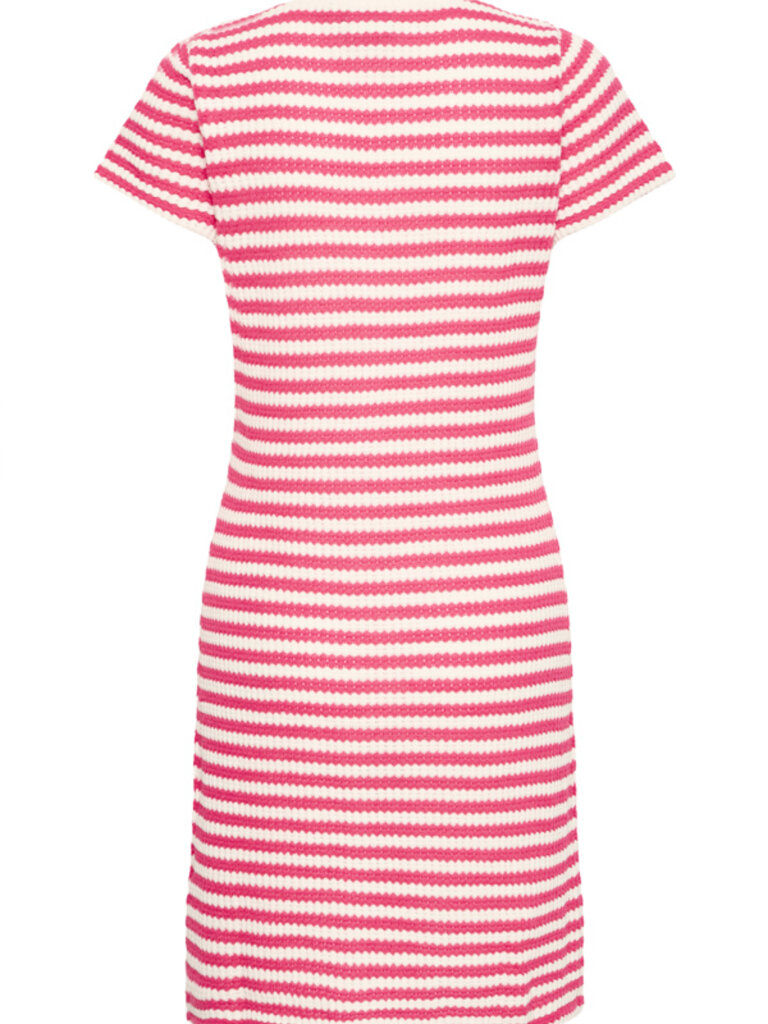 ICHI Pink & Cream Knit Dress