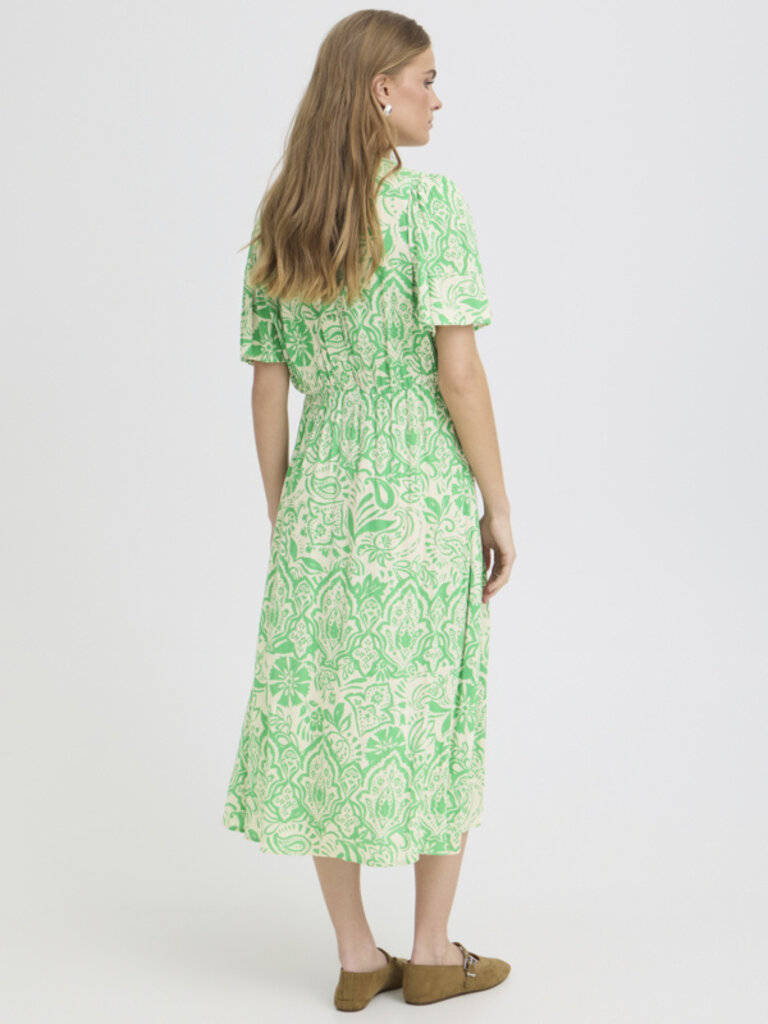 ICHI Green Folklore Dress