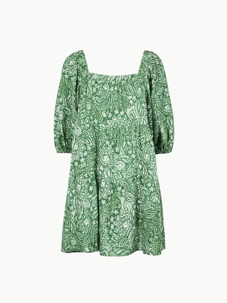 Apricot Green Leaf Tiered Mini