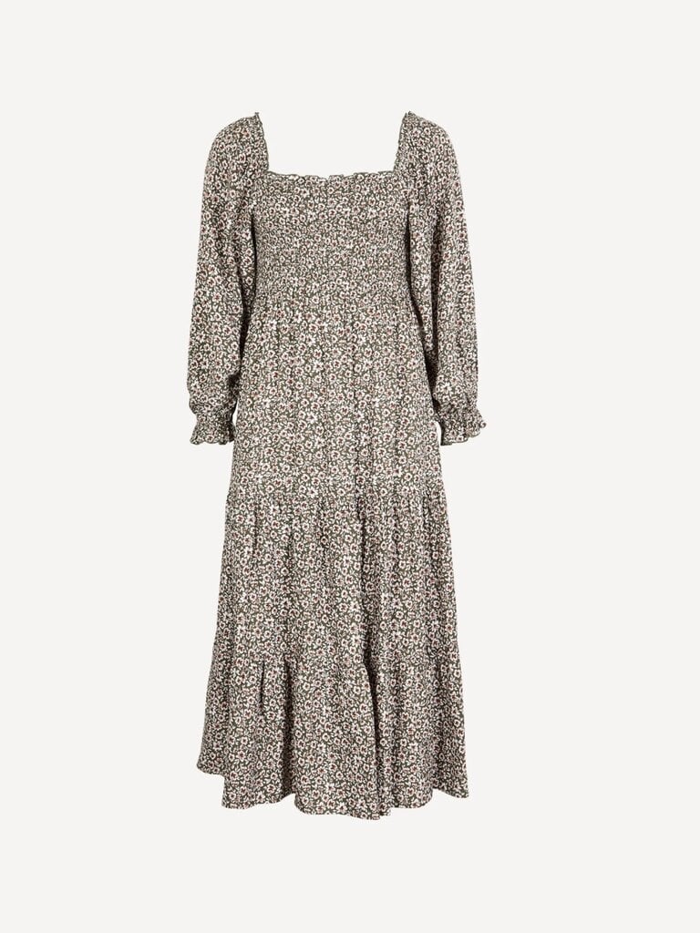 Apricot Smocked Sage Dress