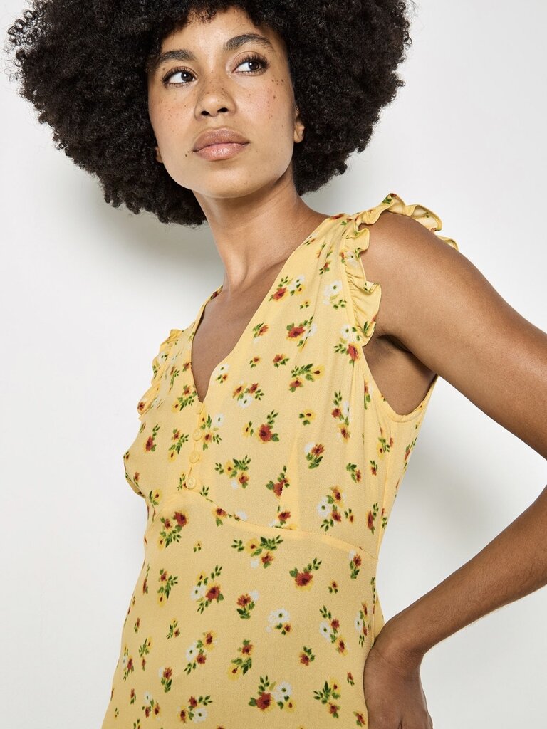 Apricot Yellow Ditsy Mini