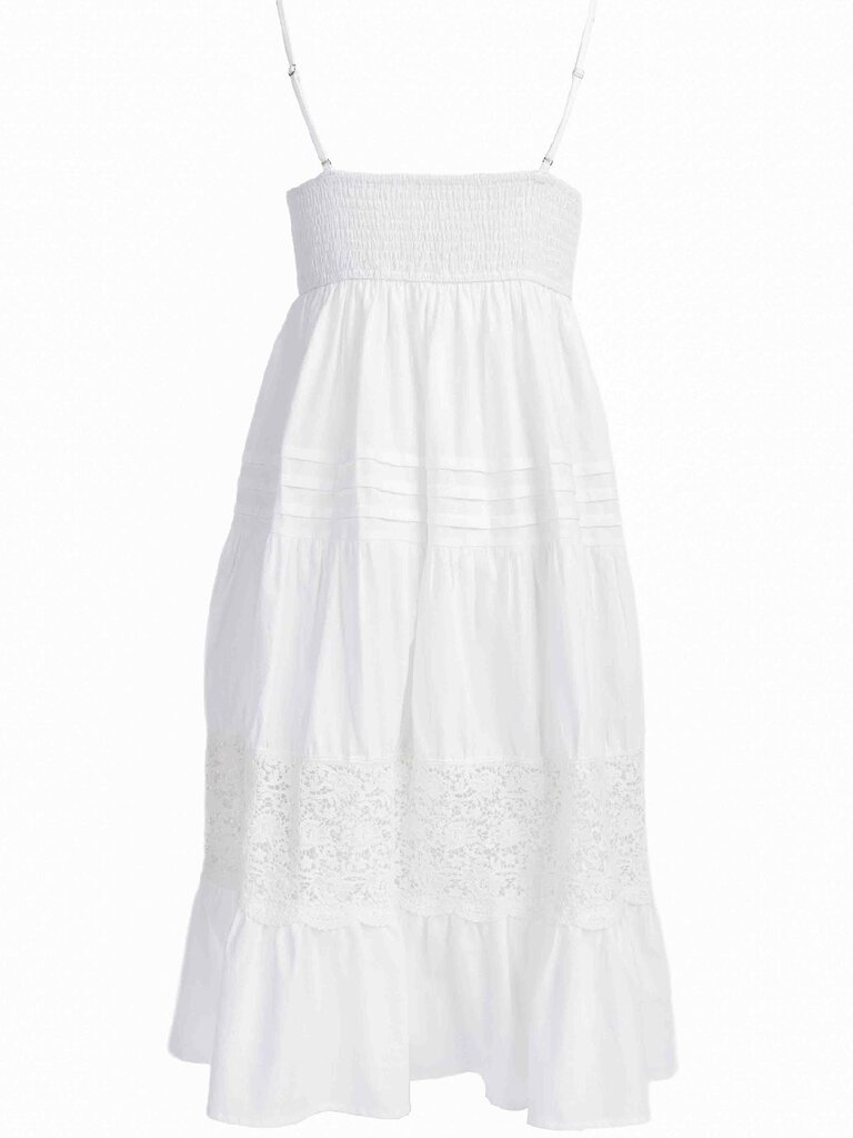 Sage The Label White Tiered Midi