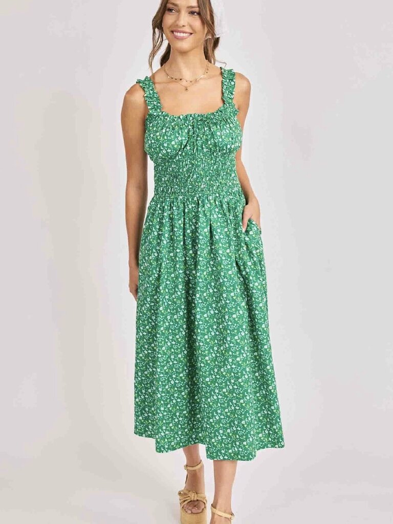 Sadie & Sage Kelly Green Floral Midi