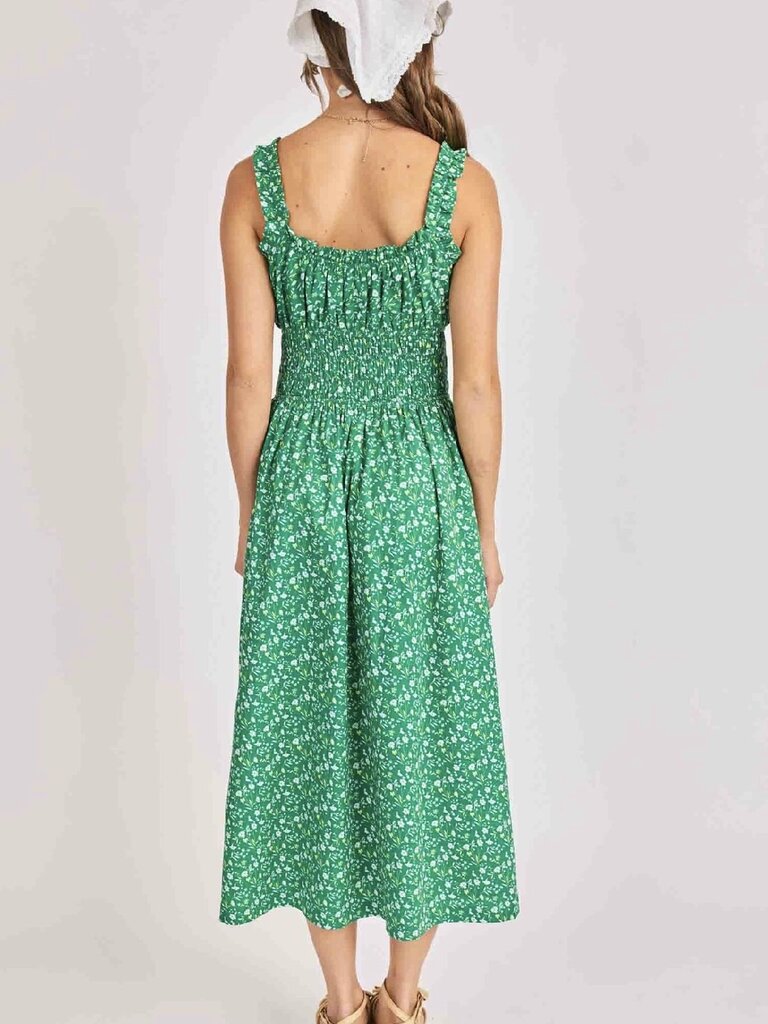 Sadie & Sage Kelly Green Floral Midi