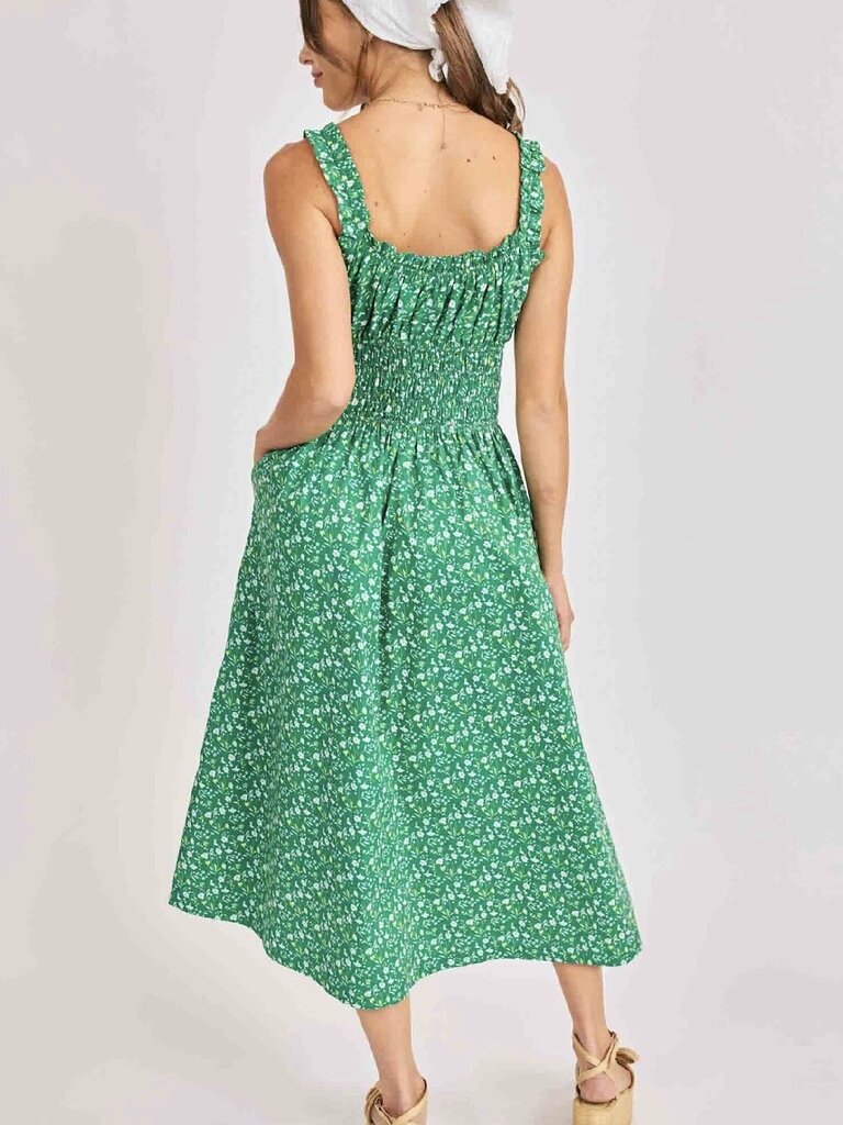 Sadie & Sage Kelly Green Floral Midi