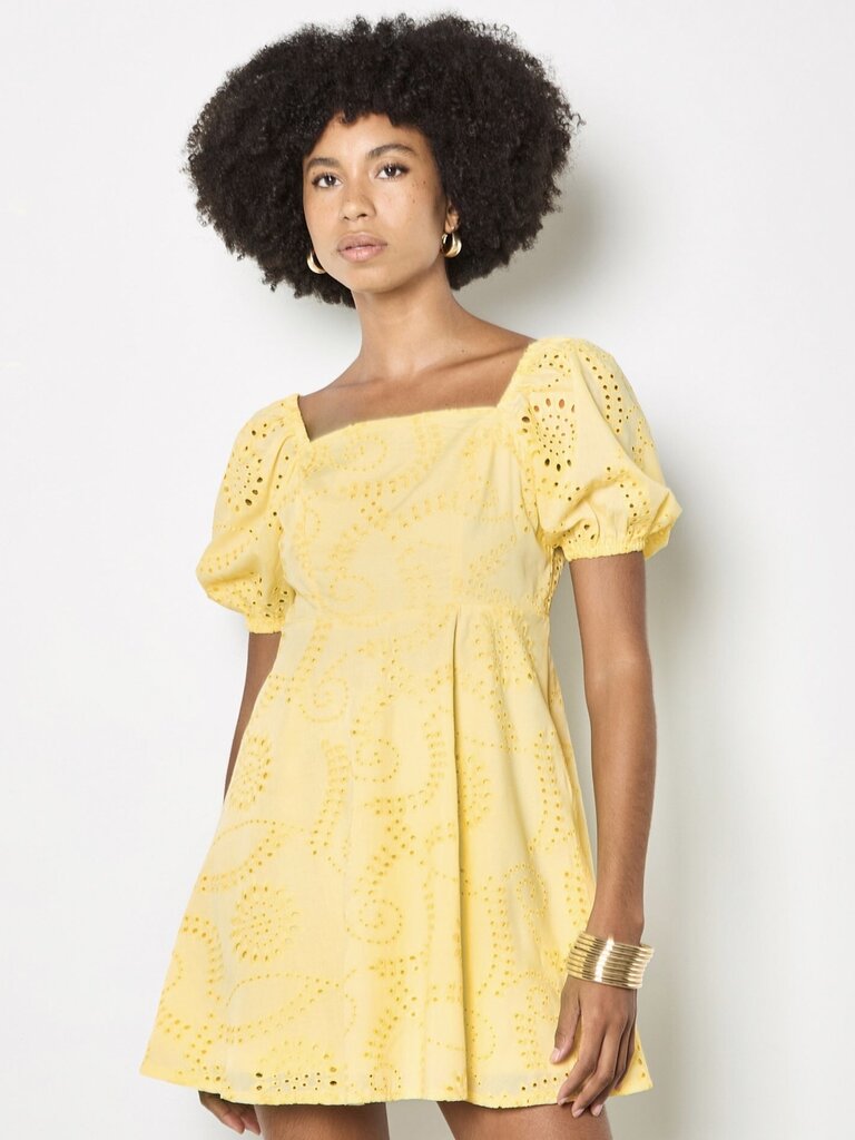 Apricot Yellow Eyelet Mini