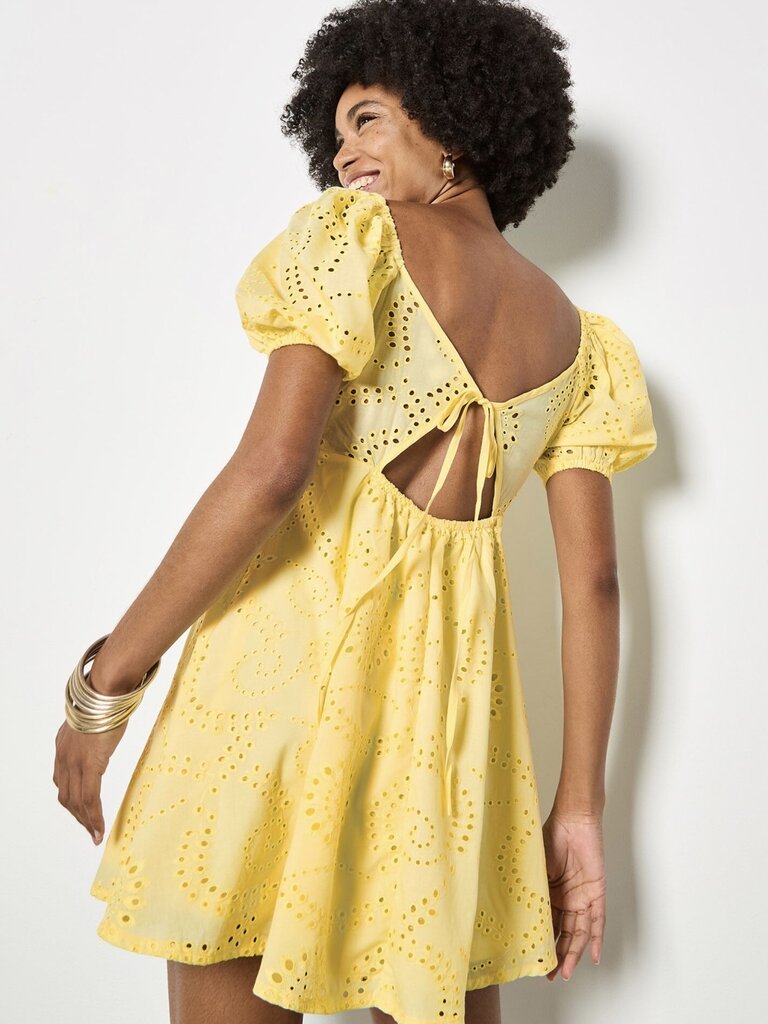 Apricot Yellow Eyelet Mini