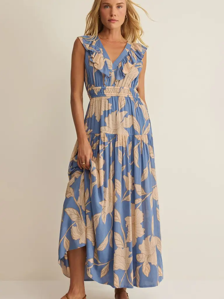 Z Supply Sky Cream Frill Maxi