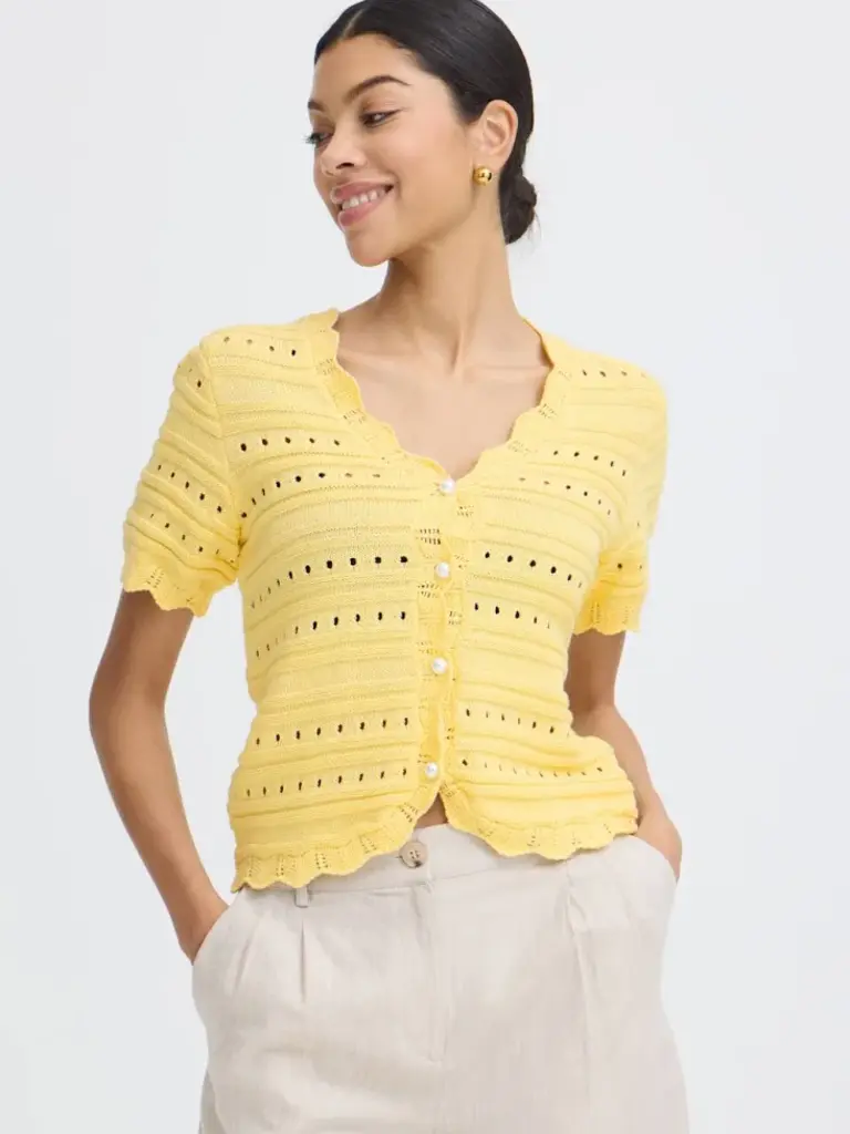 B. Young Light Yellow Cardi
