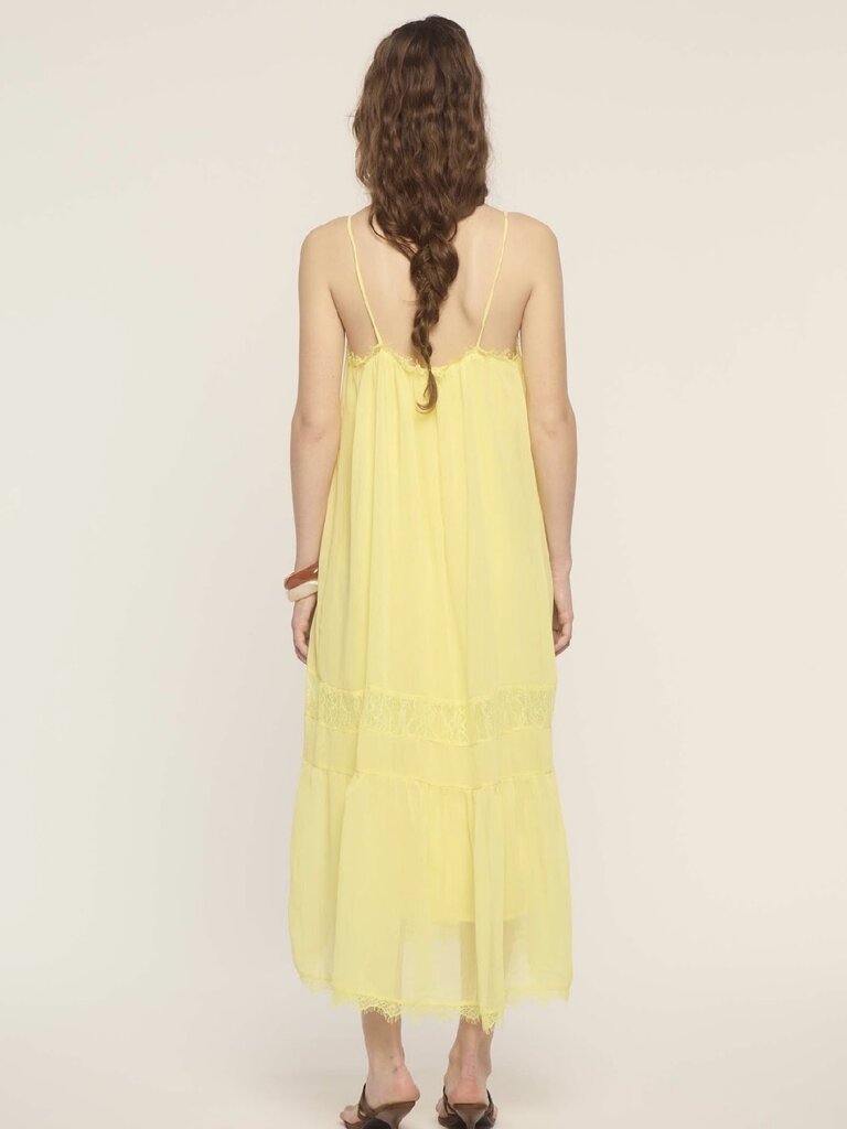 Deluc Sheer Yellow Dress