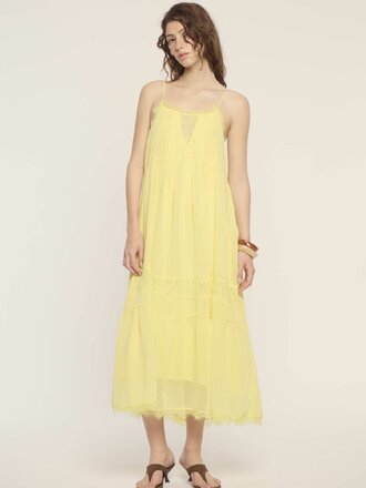 Deluc Sheer Yellow Dress