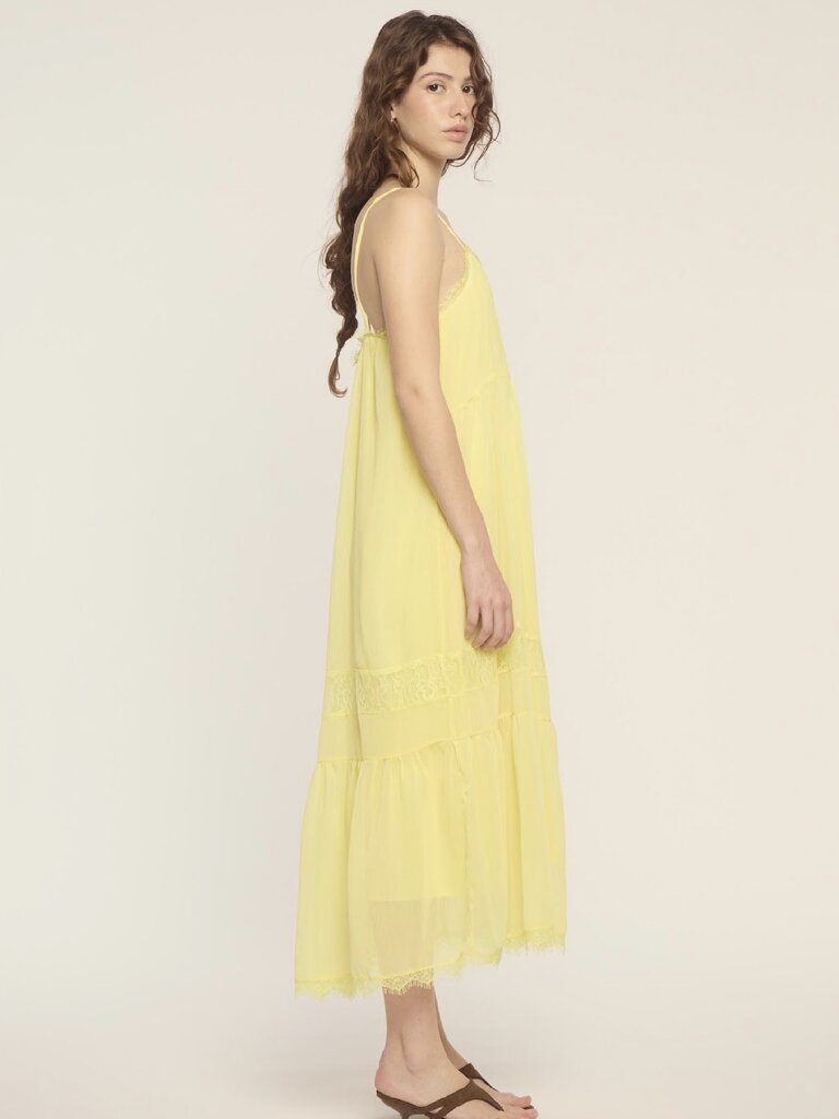 Deluc Sheer Yellow Dress