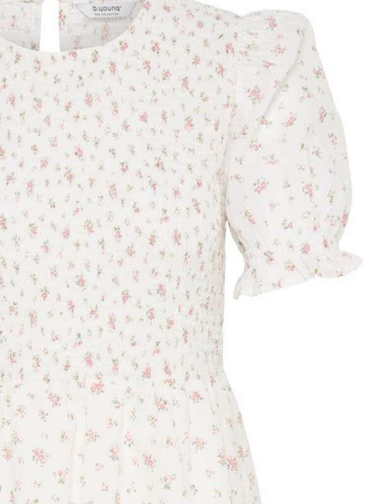 B. Young Soft Smock Floral Midi