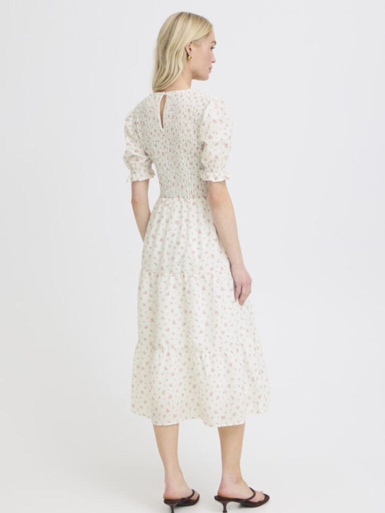 B. Young Soft Smock Floral Midi