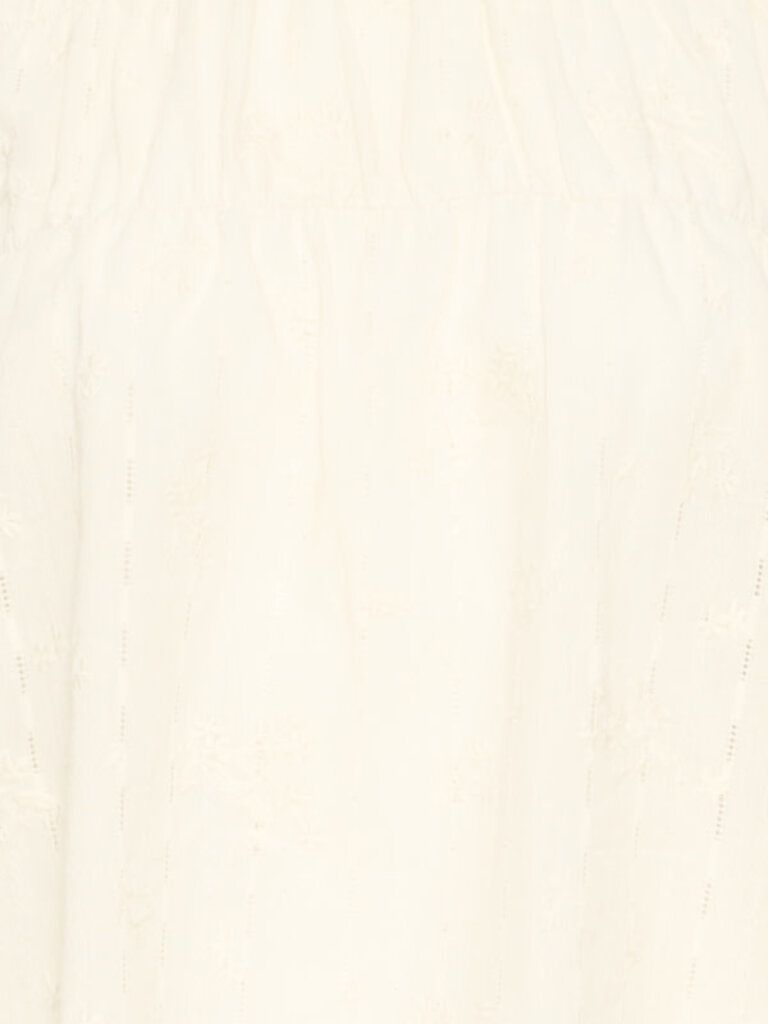 ICHI Embroider Cream Top