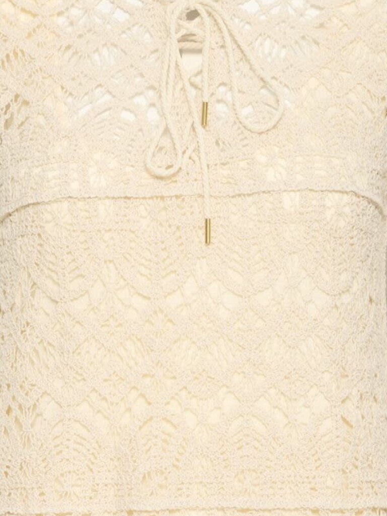 ICHI Birch Crochet Dress