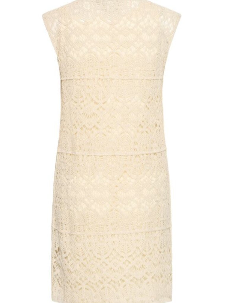 ICHI Birch Crochet Dress