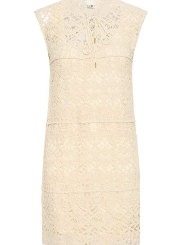 ICHI Birch Crochet Dress
