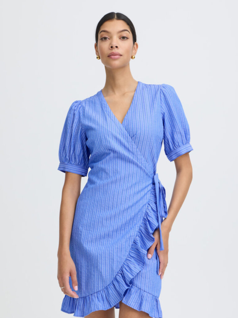 B. Young Blue Stripe Frill Mini