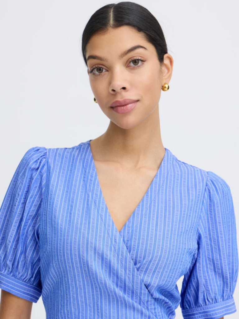 B. Young Blue Stripe Frill Mini