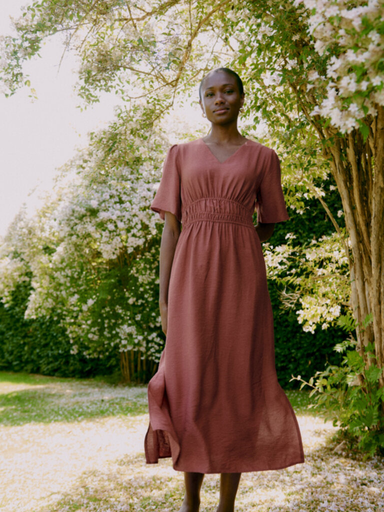 ICHI Rosie Rust Maxi