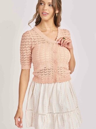 Sadie & Sage Blush Cardigan