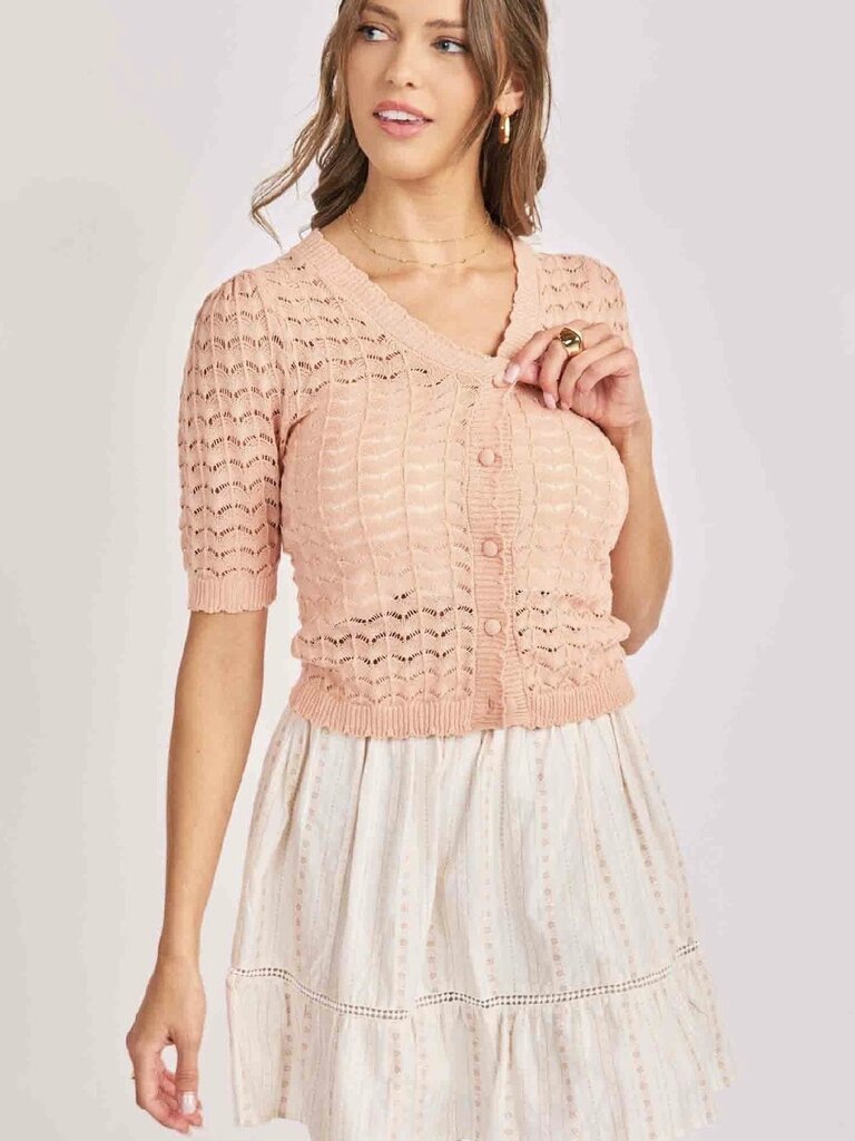 Sadie & Sage Blush Cardigan