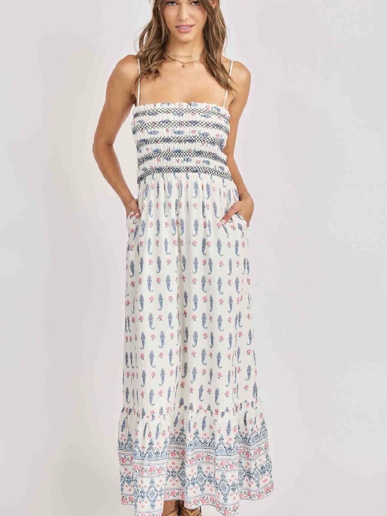 Sadie & Sage Cream Multi Dress