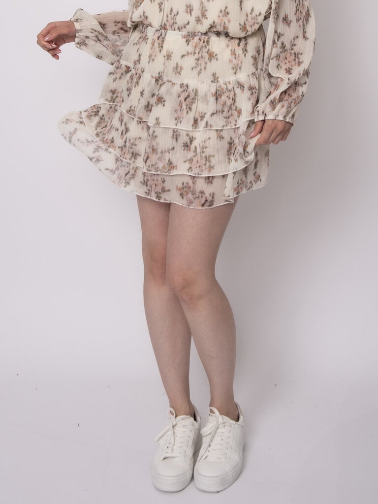 RD Style Chiffon Floral Skirt