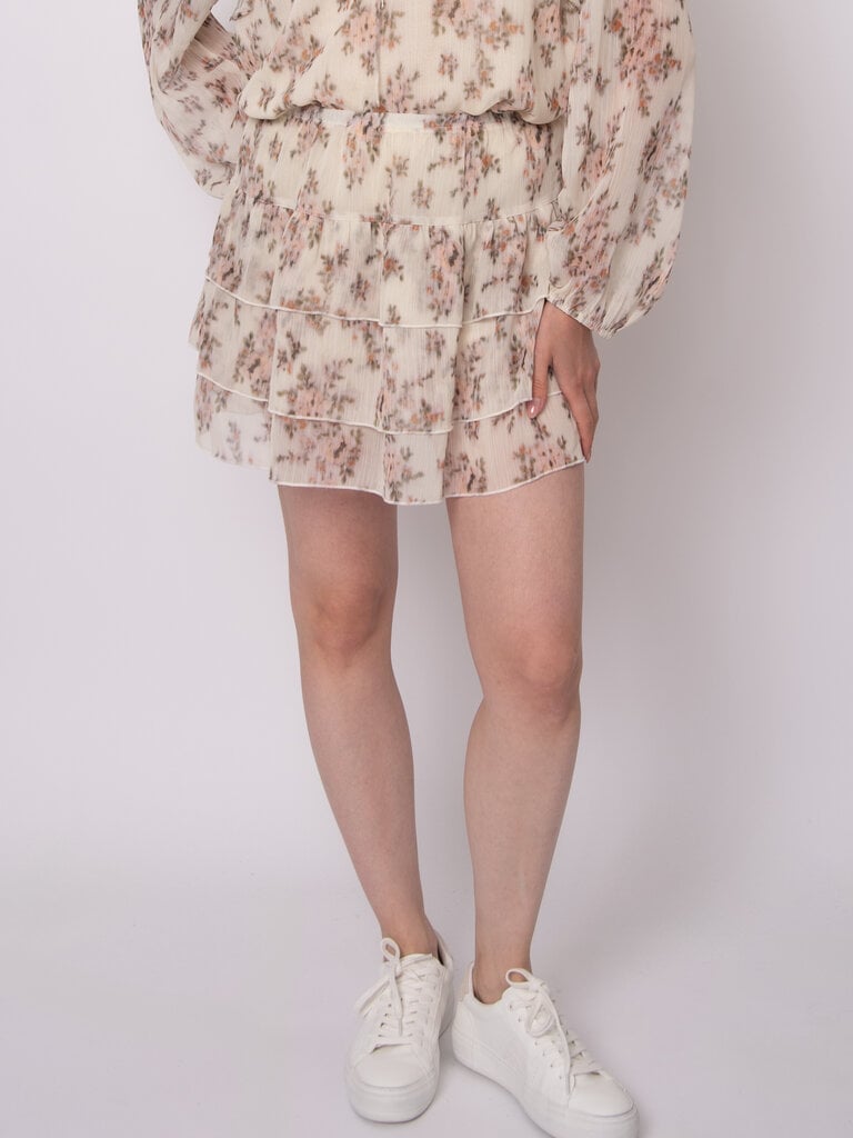 RD Style Chiffon Floral Skirt