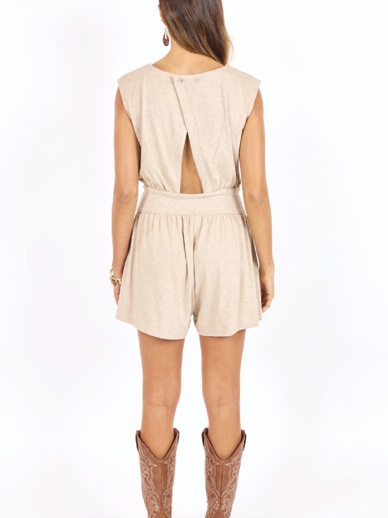 Sage The Label Light Beige Romper