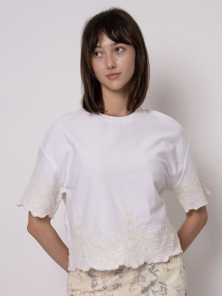 RD Style White & Cream Tee