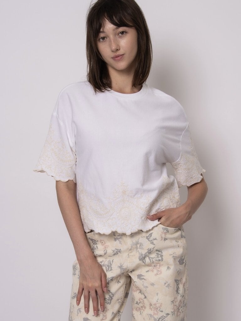 RD Style White & Cream Tee