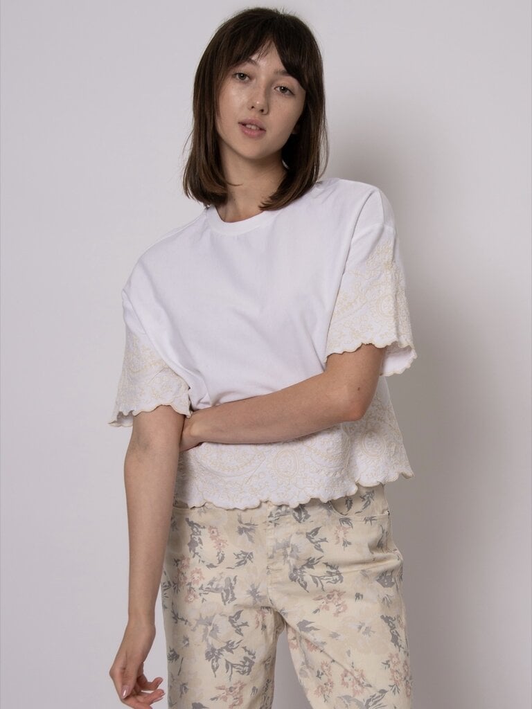 RD Style White & Cream Tee