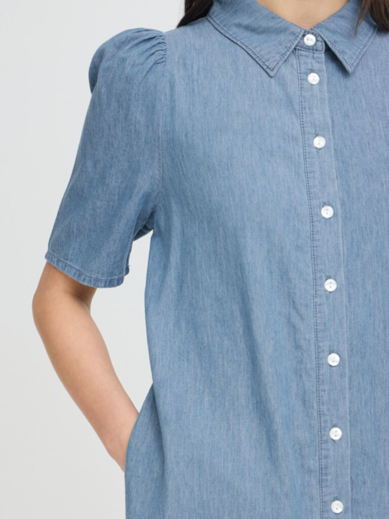 ICHI Soft Wash Denim Dress