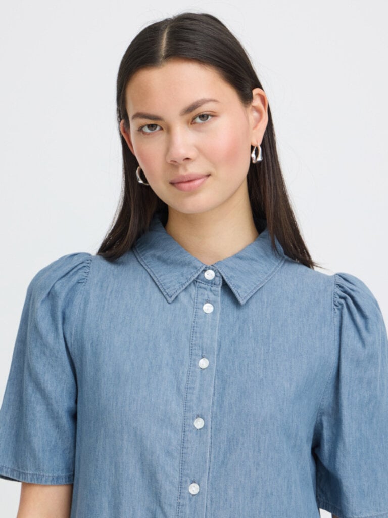 ICHI Soft Wash Denim Dress