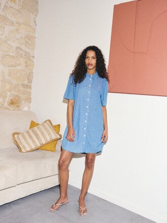 ICHI Soft Wash Denim Dress