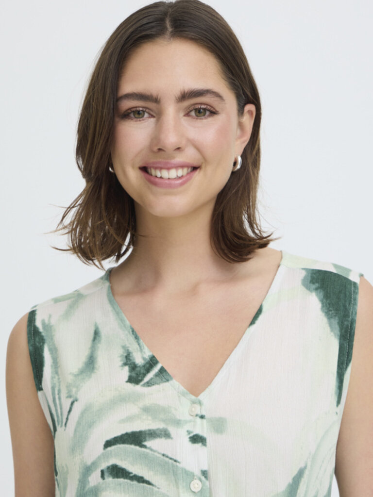 Fransa Faded Palm Midi