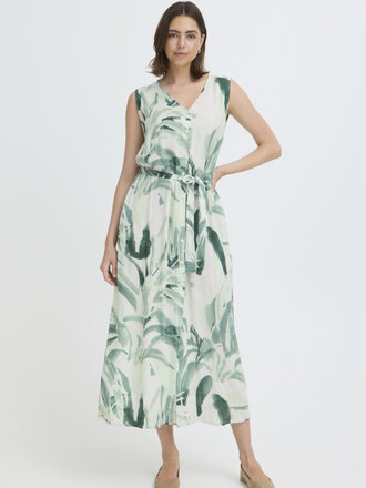 Fransa Faded Palm Midi