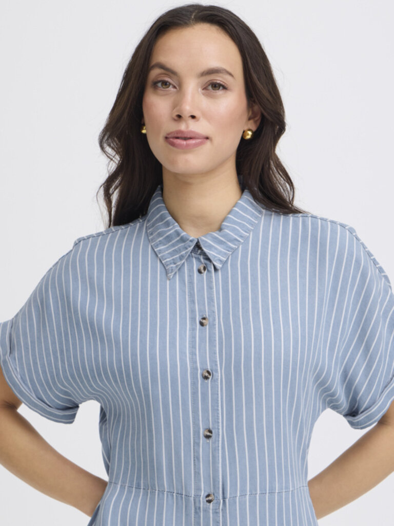B. Young Denim Stripe Dress