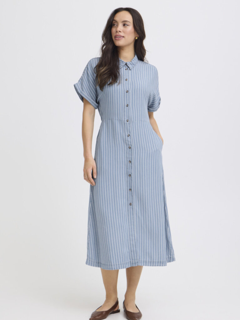 B. Young Denim Stripe Dress