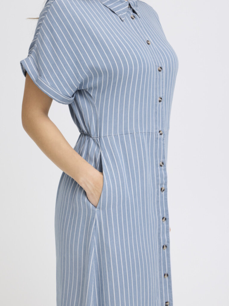 B. Young Denim Stripe Dress