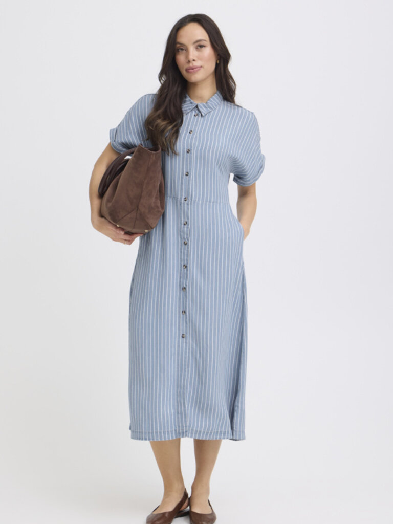 B. Young Denim Stripe Dress