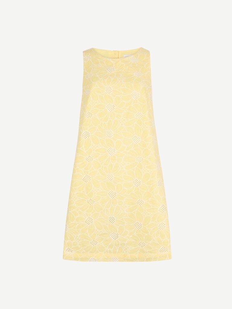 Apricot Embroidered Sunflower Mini