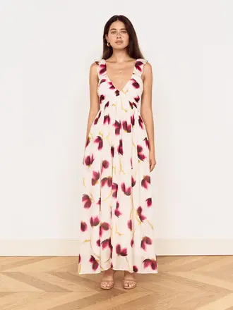 Mink Pink Blur Floral Maxi